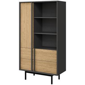 Vitrína Alsy 4 Olejovaný dub/Antracit vyobraziť