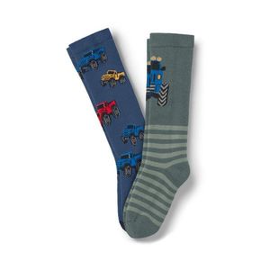 Detské ponožky do gumákov, 2 páry, nákladné autá vyobraziť
