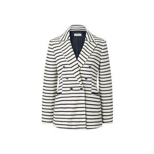 Prúžkované sako z teplákoviny vyobraziť