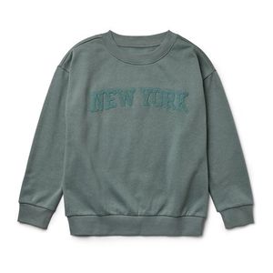 Detská mikina s froté nápisom vyobraziť