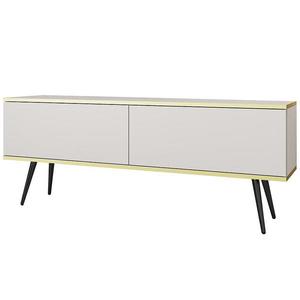 TV stolík Oro 135 Biela+ Čierne nohy vyobraziť