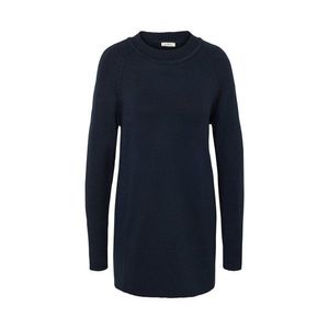 Dlhý pletený pulóver, tmavomodrý vyobraziť