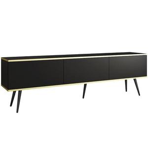 TV stolík Oro 175 Čierna+ Čierne nohy vyobraziť