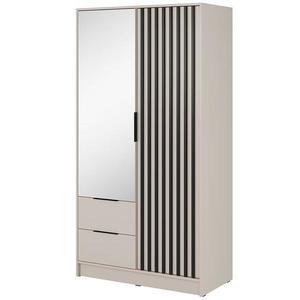 Skriňa Nelly 2d zrkadlo Kašmír/čierny pop vyobraziť