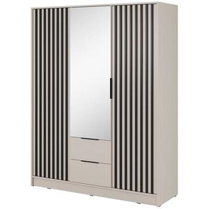 Skriňa Nelly 3d zrkadlo Kašmír/čierny pop vyobraziť