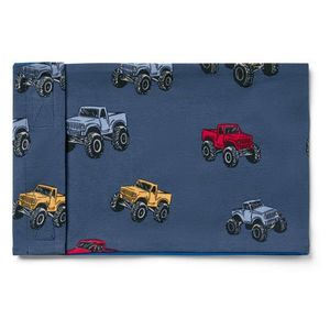 Detský nákrčník so suchým zipsom, nákladné autá vyobraziť