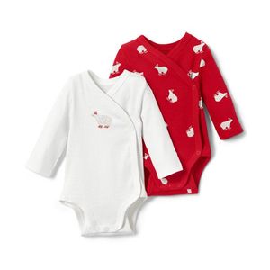 Detské body s dlhým rukávom, 2 ks vyobraziť