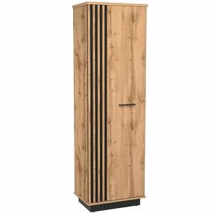 Skriňa La28 Lamelo Dub Wotan/Čierna Mat vyobraziť