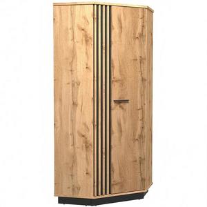 Skriňa rohová La29 Lamelo Dub Wotan/Čierna Mat vyobraziť