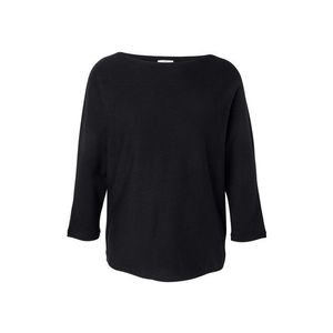 Pulóver z jemného úpletu, čierny vyobraziť