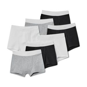 Detské boxerky, 7 ks, sivé/biele/čierne vyobraziť