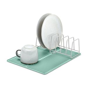 Odkvapkávač na riad so silikónovou podložkou vyobraziť