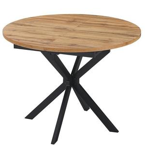 Rozkladací stôl Flint 100-135x100 prírodná/čierna vyobraziť