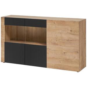 Komoda Aron Rzs Ar Sb Dub Ribbeck/Čierna vyobraziť