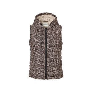 Prešívaná bunda s potlačou s kapucňou vyobraziť