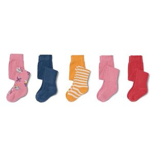 Detské bavlnené pančuchy, 5 ks, ružové vyobraziť