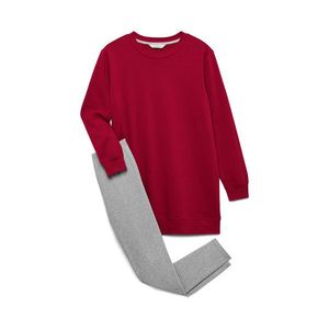 Súprava pyžama s legínsami, tmavočervená vyobraziť