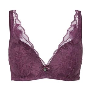 Podprsenka s mäkkými košíčkami, tmavofialová vyobraziť