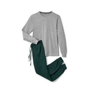 Pyžamo, sivé/zelené vyobraziť