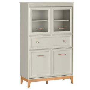 Vitrína nízka Windsor 5w Kašmír/Dub prírodný vyobraziť