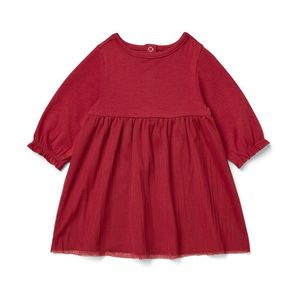 Dievčenské džersejové šaty s tylom vyobraziť