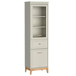 Vitrína nízka Windsor 6w Kašmír/Dub prírodný vyobraziť