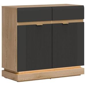 Komoda Milton ML02 dub crem torro antracit vyobraziť