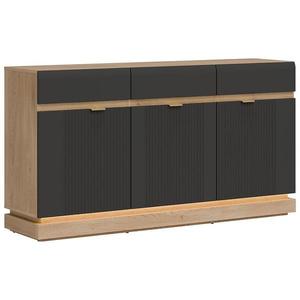 Komoda Milton ML03 dub crem torro antracit vyobraziť