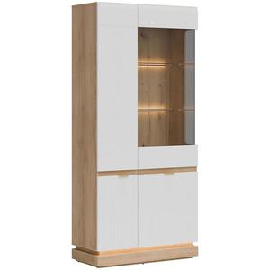 Vitrína Milton Ml06 Dub Crem Torro Biela vyobraziť
