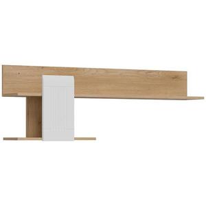 Polička Milton ML10 dub crem torro biela vyobraziť