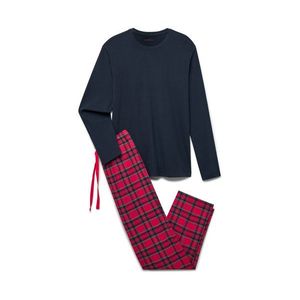 Pyžamo, modro-červené vyobraziť