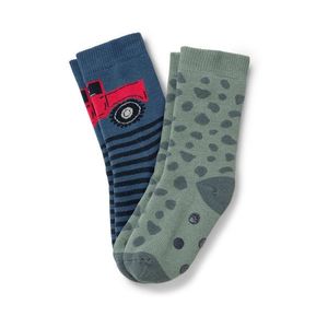 Detské protišmykové ponožky, 2 páry, nákladné auto vyobraziť