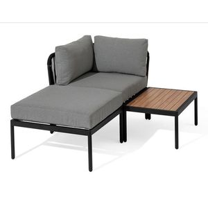 Modulárny relaxačný nábytok s textilným výpletom vyobraziť