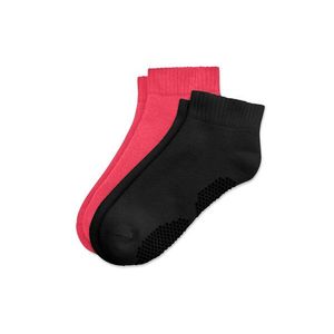 Ponožky na jogu, 2 páry, čierne a ružové vyobraziť