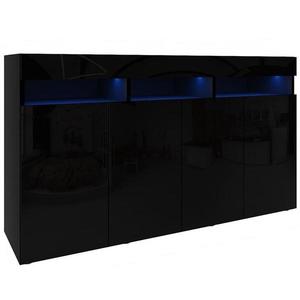 Komoda Izumi 140 BL čierna mat/lesk vyobraziť