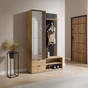 Predsieňový nábytok Como čierna/artisan vyobraziť