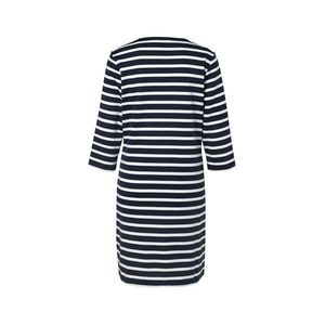 Prúžkované šaty z teplákoviny vyobraziť