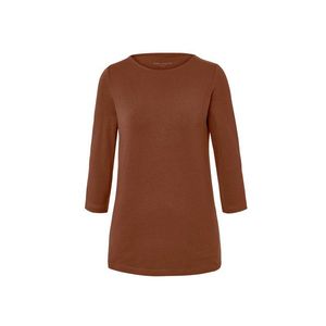 Tričko s trojštvrťovými rukávmi, koňakové vyobraziť