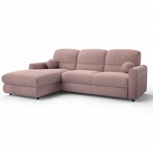 Rohová sedacia súprava Fiord L Rebel 7 ružový vyobraziť