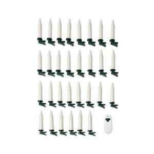 Sviečky s LED diódami na vianočný stromček, 30 ks vyobraziť