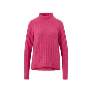 Rebrovaný pletený pulóver so stojačikom vyobraziť