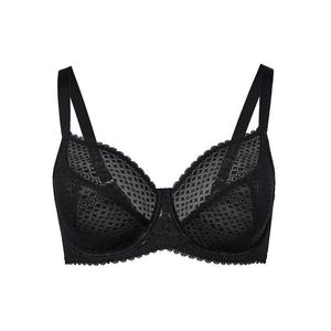 Podprsenka s kosticami, čierna vyobraziť