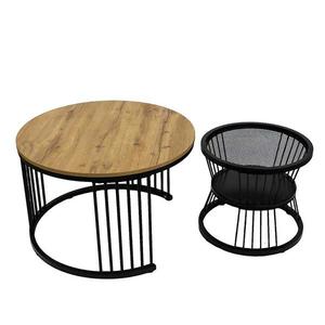 Zestaw Konferenčný Stolíków Pmc-2506 Prírodná/Čierna vyobraziť