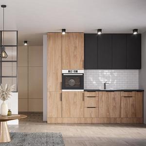 Kuchynská linka Luxeo 260 Dub Puccini/Čierna Set 2 vyobraziť