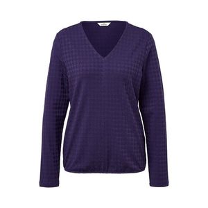 Štruktúrované tričko s dlhým rukávom, slivkové vyobraziť