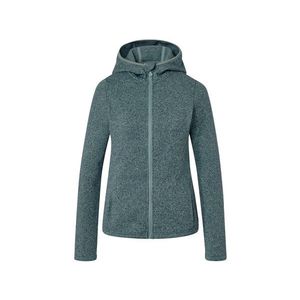 Bunda z pleteného flísu, mätová s melírom vyobraziť