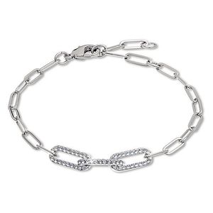 Náramok s krištáľovým lemom »Paperlink« vyobraziť