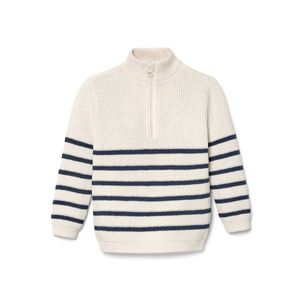 Detský sveter s vysokým golierom na zips vyobraziť