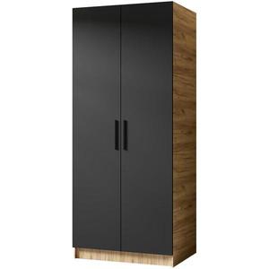 Skriňa Gold 2d Dub Craft Zlatý/Čierna vyobraziť