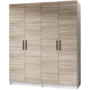 Skriňa X2 Gold 2d Biela/Dub Sonoma vyobraziť